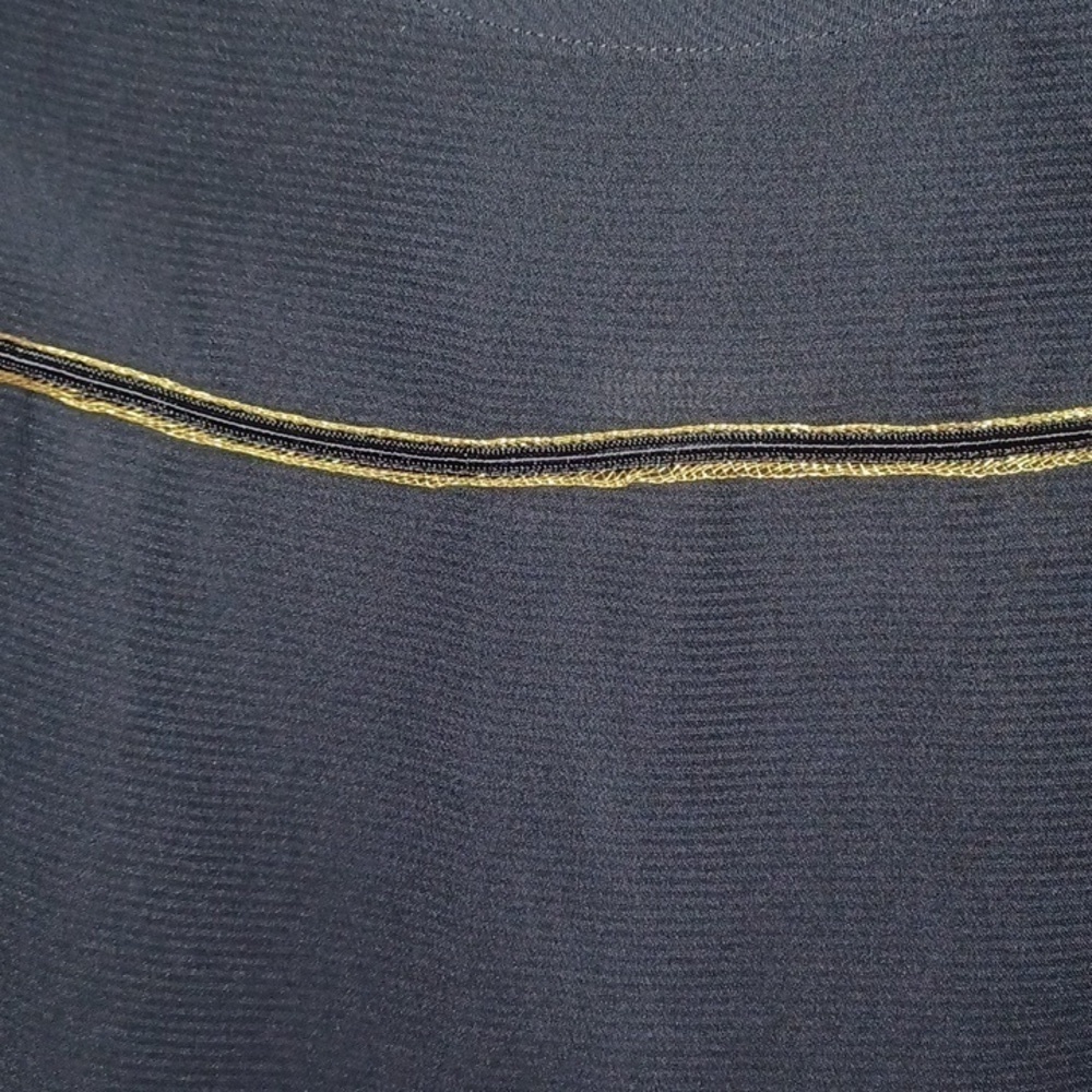 Armani exchange black sleeveless minimalist mod top - Picture 4 of 5
